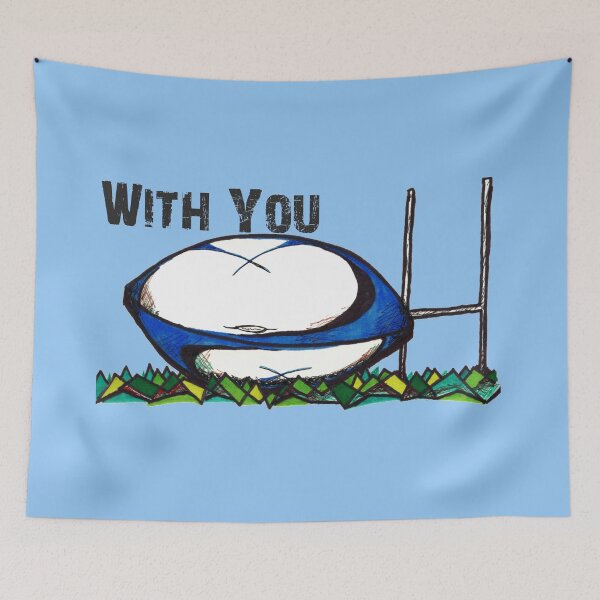 Item preview, Rugby Ball With Goalposts designed and sold by rtbrassard.