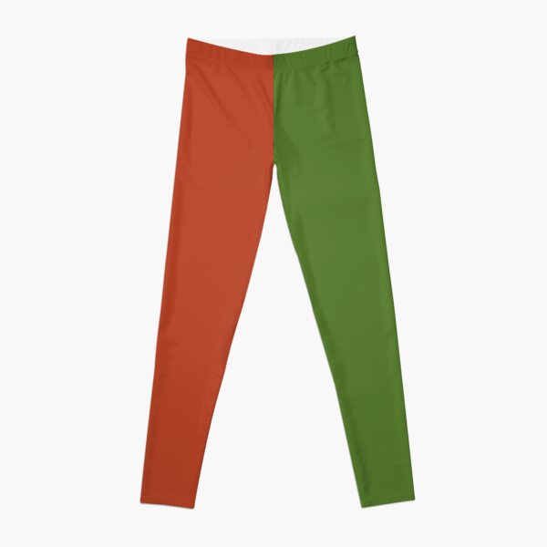 Vista a las hojas de flamboyant Leggings