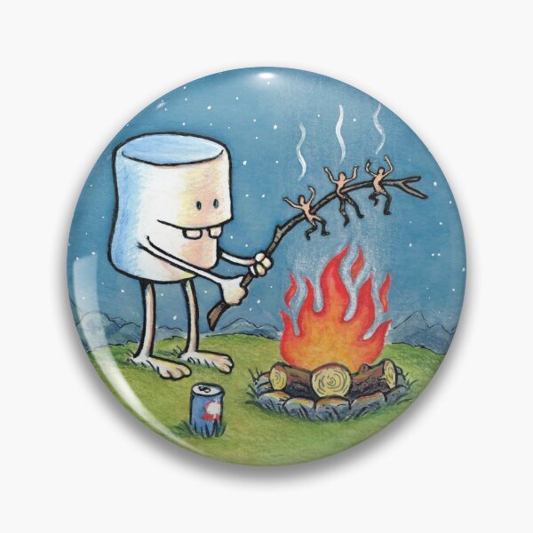 Item preview, Full Width Version of Happy Camper - Roasting Marshmallow designed and sold by labideas.