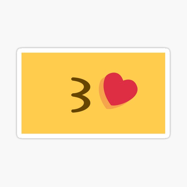Bisous emoji Sticker