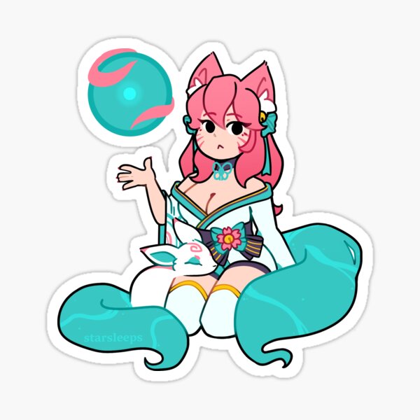Geistblüte Ahri Sticker
