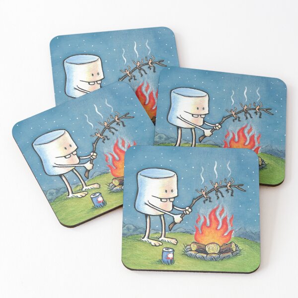 Item preview, Full Width Version of Happy Camper - Roasting Marshmallow designed and sold by labideas.