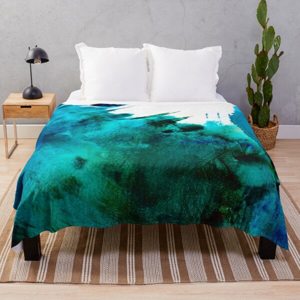 Item preview, Crashing Waves: A minimal abstract design in green and blue by Alyssa Hamilton Art designed and sold by Alyssa Hamilton Art.