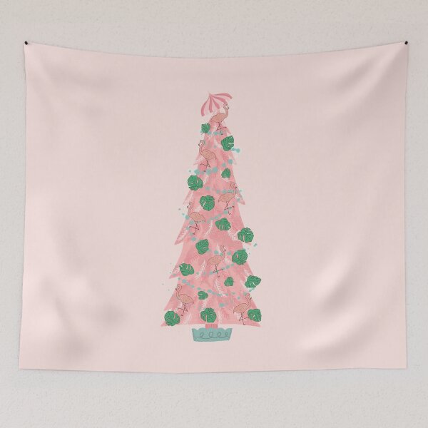 Item preview, Flamingo Christmas Tree designed and sold by jenbucheli.