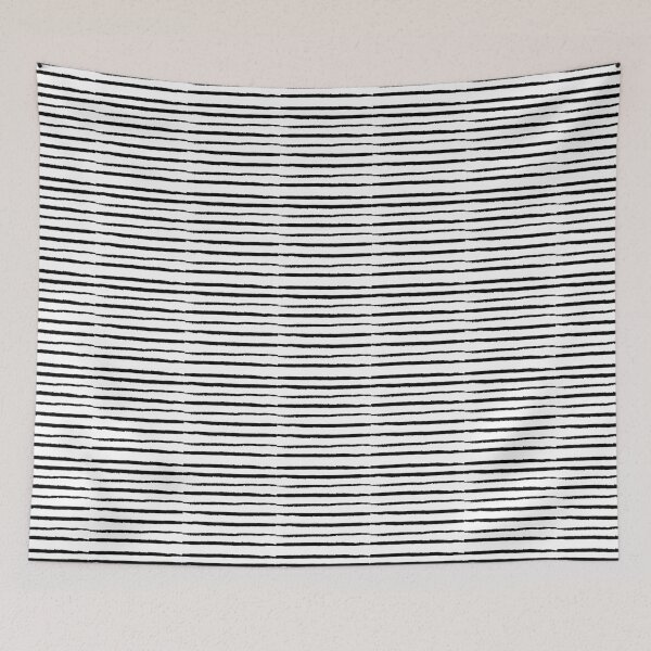 Item preview, black and white stripes decorative patterns designed and sold by NelBo.