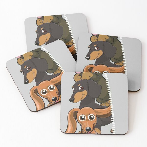 Item preview, Dachshund Dogs funny cartoon designed and sold by Coolstuff4you71.