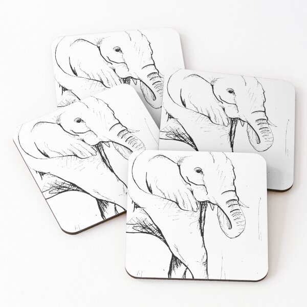 Item preview, Elephant Outline designed and sold by Bumble-Bea.