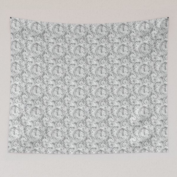 Item preview, Black and White Flora Pattern designed and sold by itsrturn.