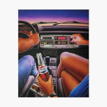 Item preview, Retro 80s Road Trip Radio Vibes Airbrush designed and sold by Retro80sArt.