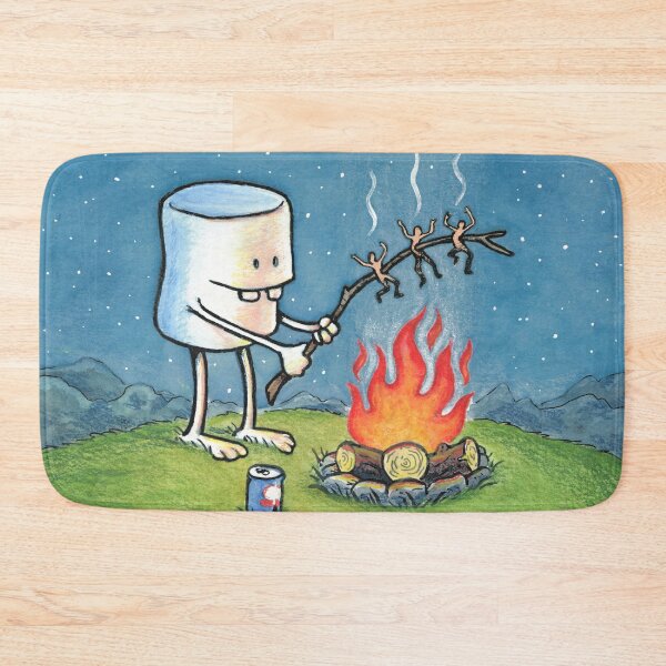 Item preview, Full Width Version of Happy Camper - Roasting Marshmallow designed and sold by labideas.