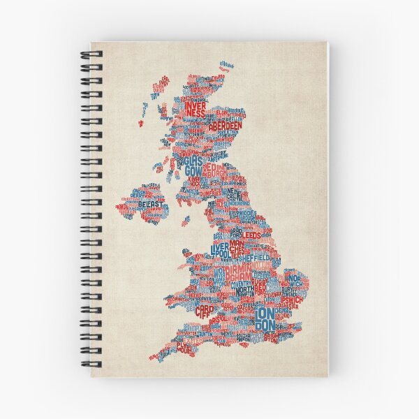 Item preview, Great Britain UK City Text Map designed and sold by ArtPrints.