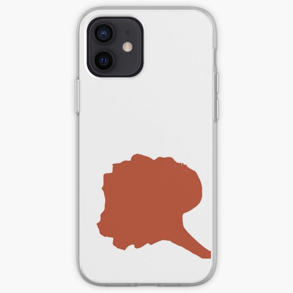 Silueta de pétalo de Flamboyant Funda blanda para iPhone