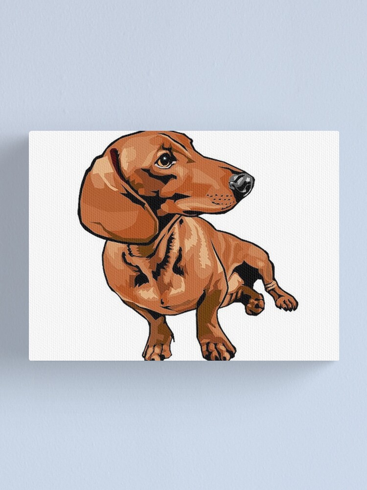 Dachshund Dog art Canvas Print