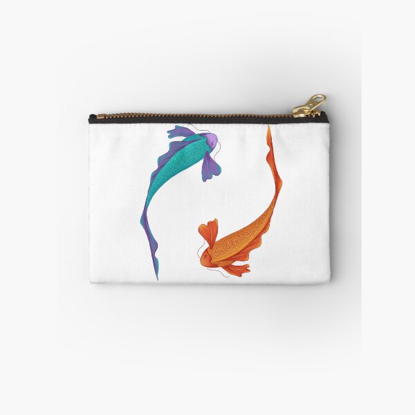 Item preview, Koi fish two colors (violet/skyblue orange/red) designed and sold by FatiPierri.