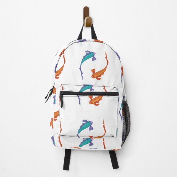 Item preview, Koi fish two colors (violet/skyblue orange/red) designed and sold by FatiPierri.