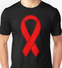 HIV and AIDS Red Awareness Ribbon Unisex T-Shirt