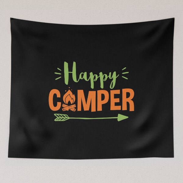 Item preview, Camping Camp Design Happy designed and sold by EstelleStar.