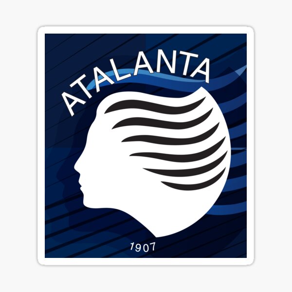 "Atalanta Football Club Logo Original Colors Blue with Darkness