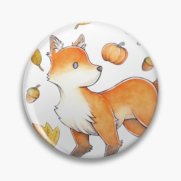 Item preview, Fox in the autumn forest designed and sold by YumePeachyPie.