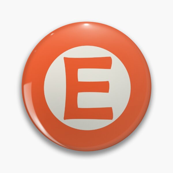 Artikelvorschau, Buchstabe e orange entworfen und verkauft von ZiphGames.