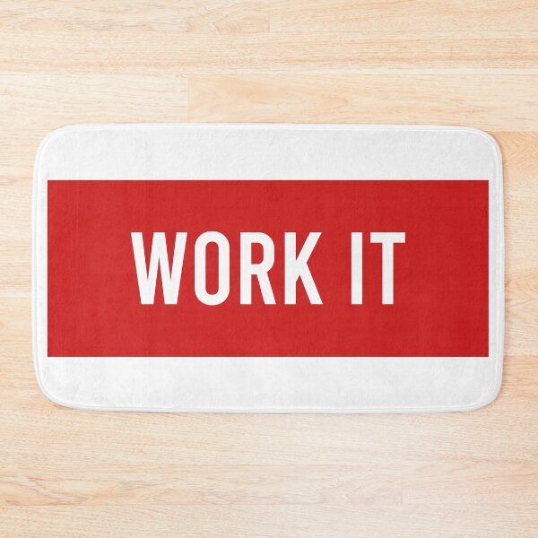 Item preview, work it, with red background designed and sold by AymenAllel.