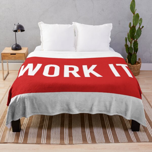Item preview, work it, with red background designed and sold by AymenAllel.
