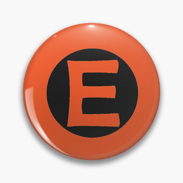 Artikelvorschau, Buchstabe e orange entworfen und verkauft von ZiphGames.