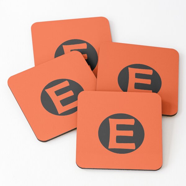 Artikelvorschau, Buchstabe e orange entworfen und verkauft von ZiphGames.