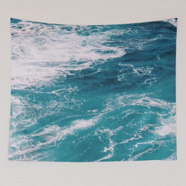 Item preview, Blue Coastal Waves designed and sold by StargirlPrints.