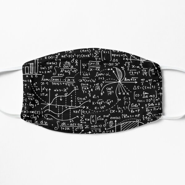 Amazing World Of Mathematics Monochrome Flat Mask
