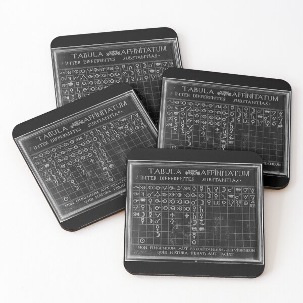 Item preview, Tabula Affinitatum chemical affinities designed and sold by Say_it_aloud.