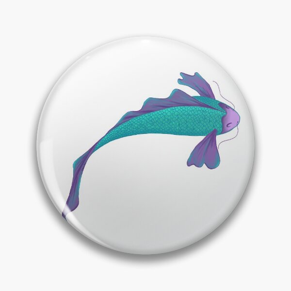 Item preview, Koi Fish violet and skyblue with details designed and sold by FatiPierri.