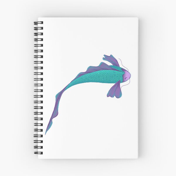 Item preview, Koi Fish violet and skyblue with details designed and sold by FatiPierri.