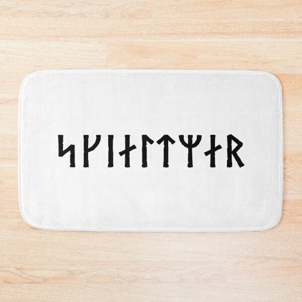 Item preview, Viking Shieldmaiden Norse Futhark Runes Black designed and sold by BluePagan.