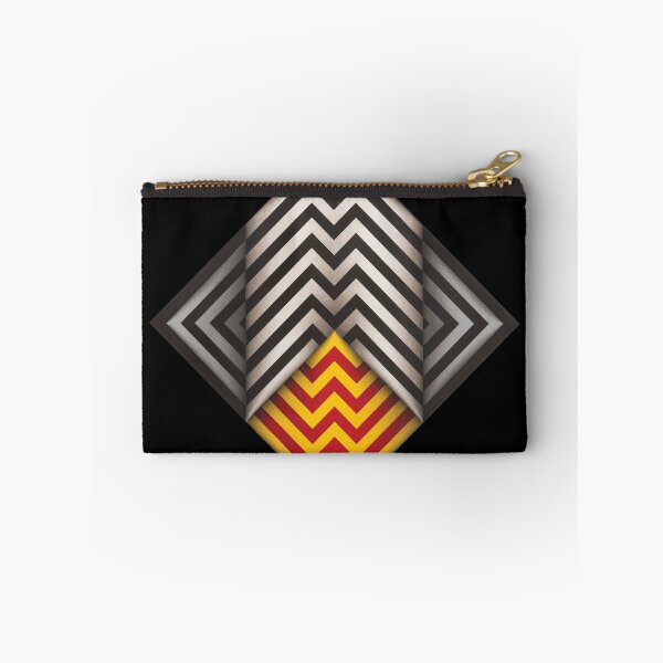 Item preview, diamond lines geometric painting Omar rayo op art black and white yellow red designed and sold by mariaa999.