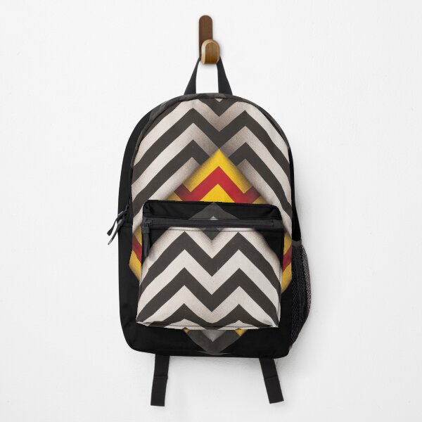 Item preview, diamond lines geometric painting Omar rayo op art black and white yellow red designed and sold by mariaa999.