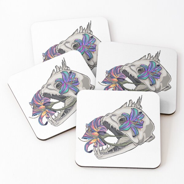 Item preview, Floral Fish Skull designed and sold by Alexandra Serellis.