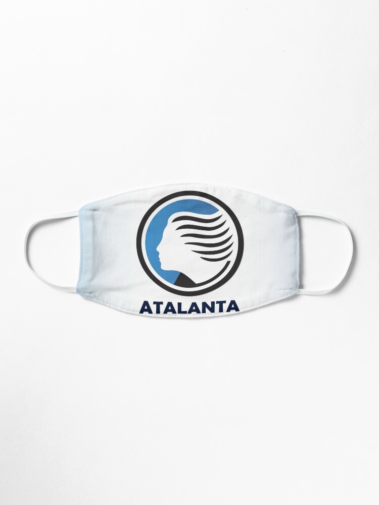 Atalanta Football Club Logo Original With Darkness Background Squares Blue Mask By Edfrabel Redbubble