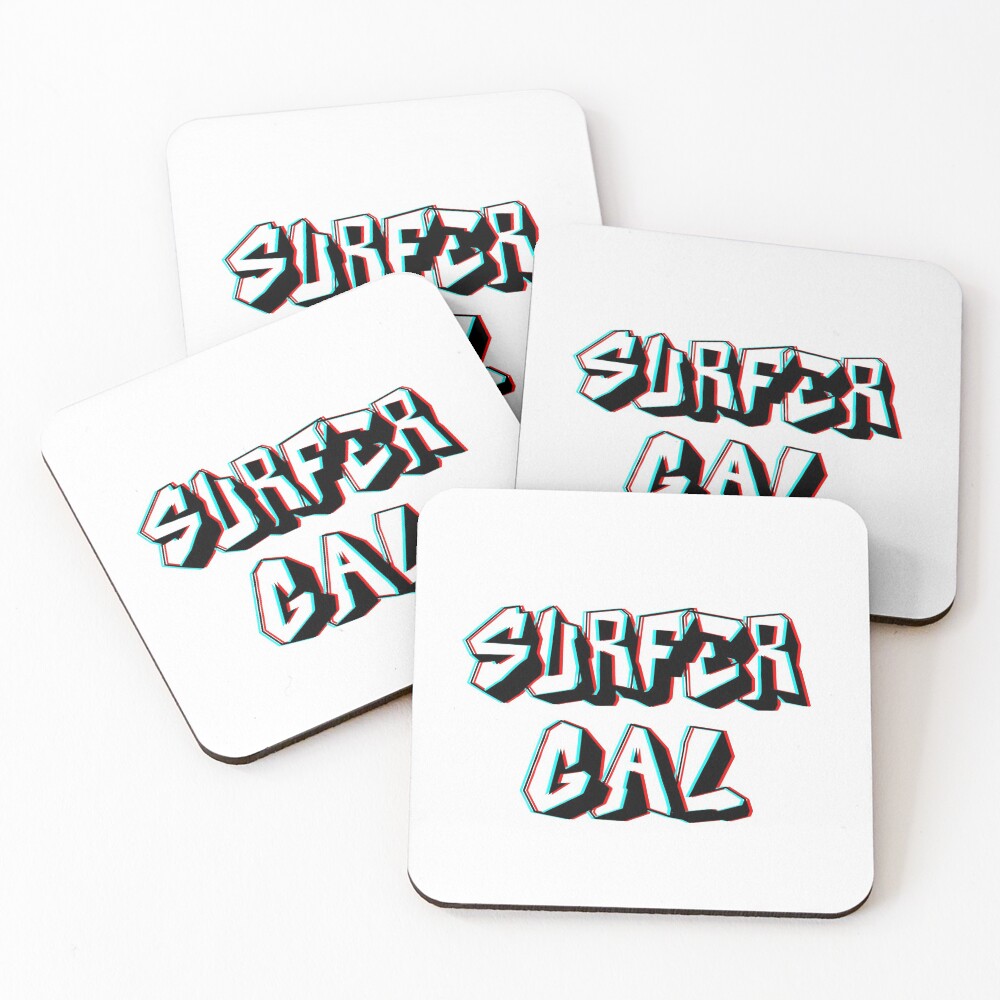 surfer gal ~ subway surfers Coasters (Set of 4)