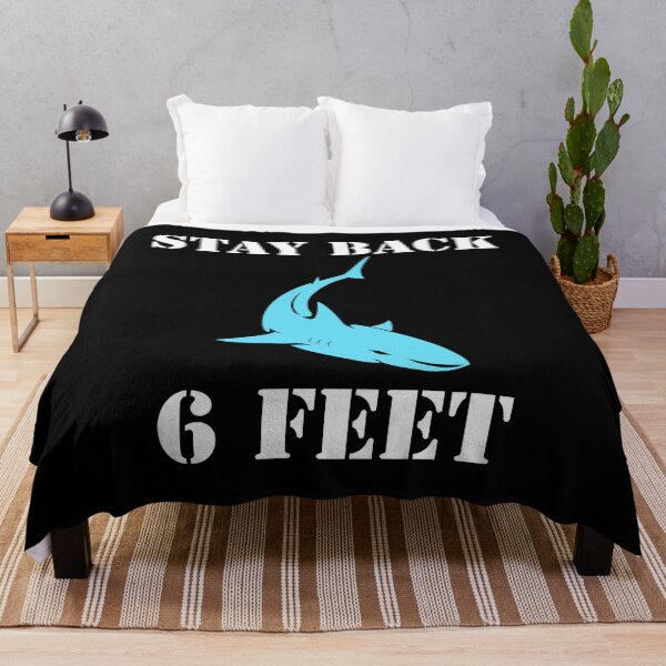 Item preview, Shark Social Distancing Stay Back 6 Feet designed and sold by StudioTina.