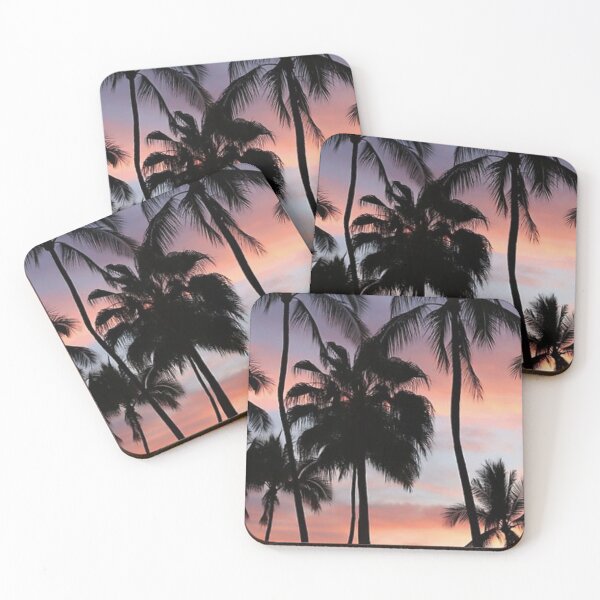 Item preview, Mystical tropics island sunset summer palm trees designed and sold by Black British  Designer - Photographer.