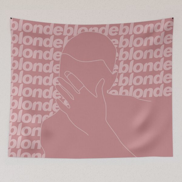 Item preview,  blonde / frank ocean line art dusky rose designed and sold by LLCRG.