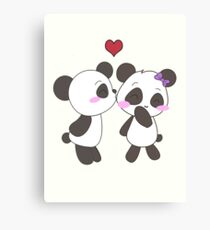 Panda Love! Canvas Print