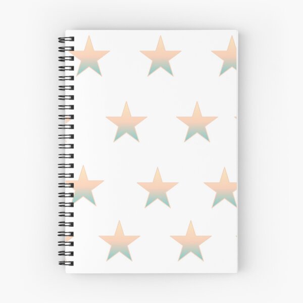 Item preview, Orange to Turquoise Ombre Stars designed and sold by Arexus.