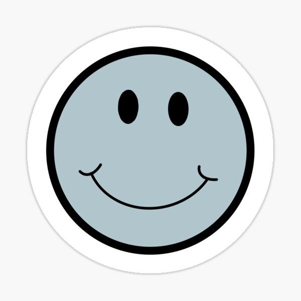 Blue Smiley Face Stickers Redbubble - cute mint blue crop top smiley face roblox
