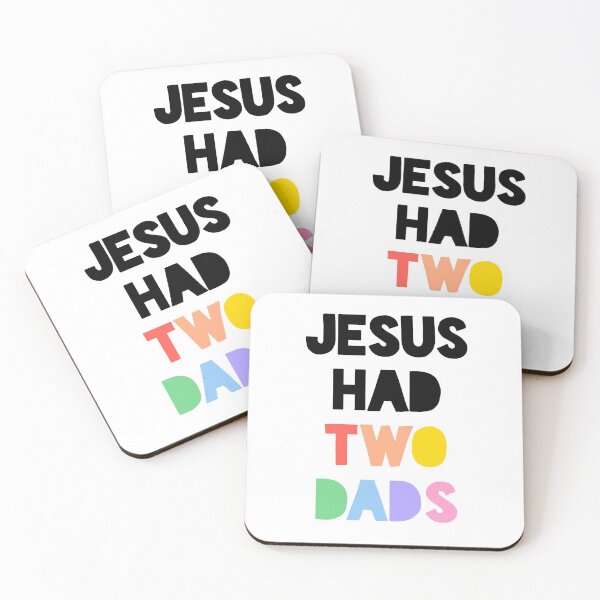 Item preview, Jesus had two dads pastel rainbow designed and sold by emcazalet.
