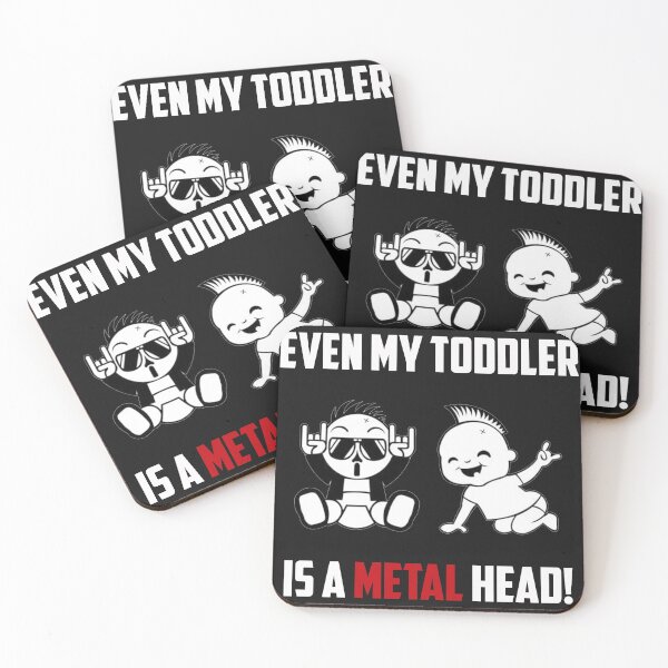 Item preview, Even My Toddler is a Metal Head designed and sold by ShirtheadDesign.