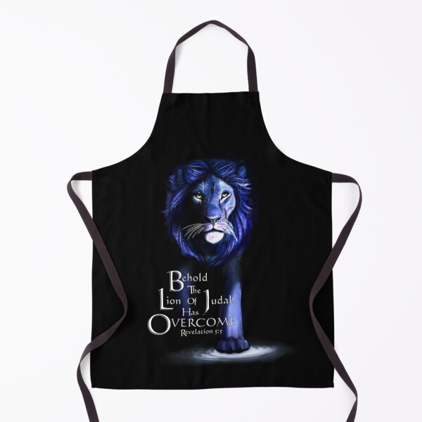 Item preview, Lion of Judah With Scripture (Electric Blue) designed and sold by IgniteWithin.