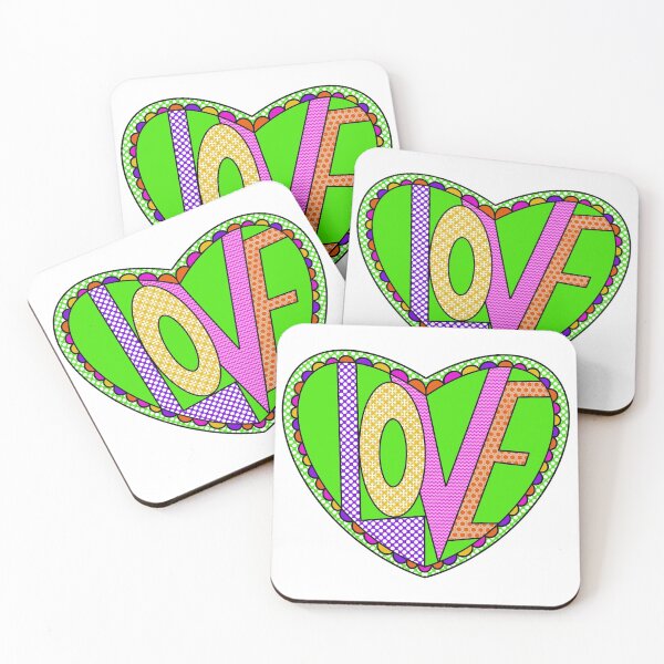 Item preview, “LOVE” White  | Makes The World Go Around designed and sold by LiseHoltArt.