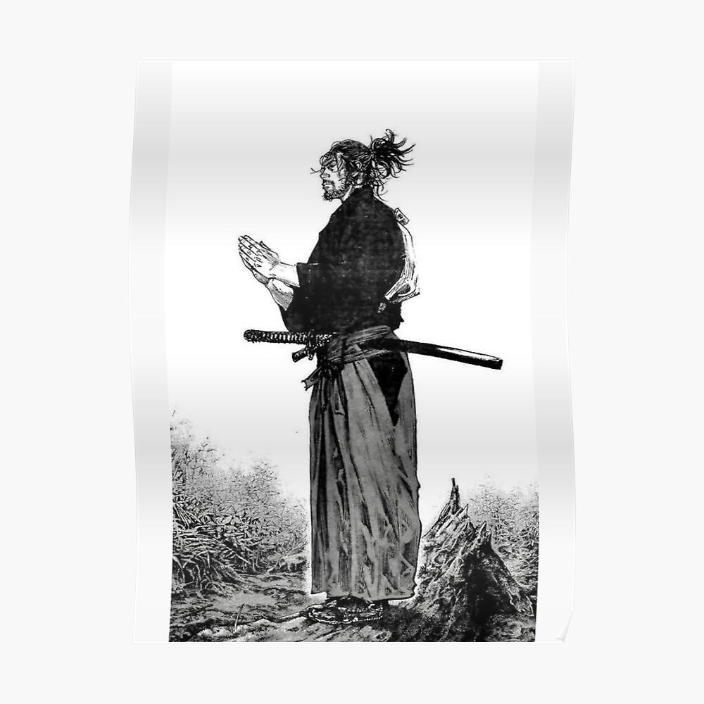 Vagabond Miyamoto Musashi Praying Art Board Print | stickhealthcare.co.uk